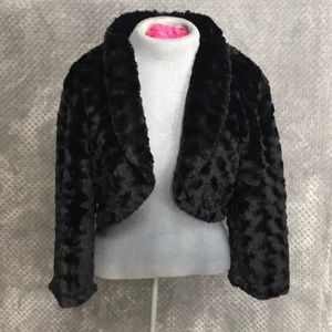 Cato faux fur bolero jacket. Open front